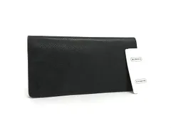 ■美品■ COACH コーチ レザー 二つ折り 長財布 ウォレット 札入れ カード入れ メンズ ブラック系 DJ4837