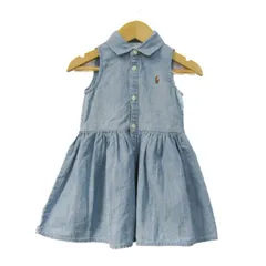 ラルフローレン ワンピース ノースリーブ トップス ベビー 女の子用 12Mサイズ スカイブルー RALPH LAUREN 【中古】のサムネイル
