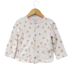 ラルフローレン カーディガン リバーシブル トップス ベビー 女の子用 24Mサイズ オフホワイト／ピンク RALPH LAUREN 【中古】