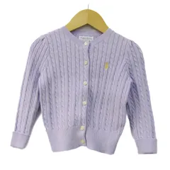 ラルフローレン カーディガン ロゴ トップス ベビー 女の子用 24Mサイズ パープル RALPH LAUREN 【中古】