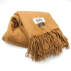 ルチアーノソプラーニ マフラー ストール カシミヤ 無地 ブランド メンズ レディース ベージュ KUCIANO SOPRANI 【中古】