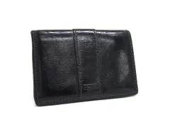 COACH コーチ レザー カードケース カード入れ パスケース 定期入れ レディース メンズ ブラック系 DJ2922