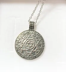 ペンタグラム ネックレス レディース スターリングシルバー 12星座ペンダントネックレス ウィッカンジュエリーギフト メンズ ボーイズ【新品･未使用】