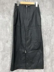 美品 JEANASIS ジーナシス タグ付き フェイクレザー タイト スカート sizeF/黒 ◆■ レディース