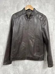 Saint Viara サイントヴィアラ ラムレザー ライダース ジャケット こげ茶 ◇■◎メンズ