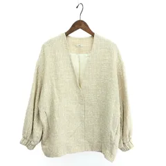 yori ヨリ ミックスツイード ジャケット サイズ:F ノーカラー/入学式/フォーマル 23SS/YR25-23019SP   ベージュ レディース / 240001170296のサムネイル