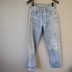 M11016 【バレンシア工場】Levis リーバイス 501 米国製 裏555 デニムパンツ ジーンズ ライトブルー ｗ29Ｌ36 M メンズ ボタンフライ