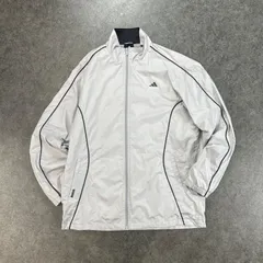adidas Windbreaker Full-Zip Jacket アディダス  ウィンブレーカー フルジップ ジャケット ロゴ刺繍 バイカラー アーカイブ XO ビッグサイズ JDW006