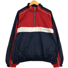 古着 90年代 ナイキ NIKE ハーフジップ ナイロンプルオーバー メンズXL相当/eaa593818