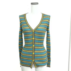 MISSONI ミッソーニ リブニットボーダーカーディガン サイズ:42     グレー レディース / 240001169875