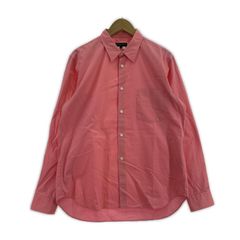 90s ラルフローレン コットンポプリンシャツ ピンクストライプ XL