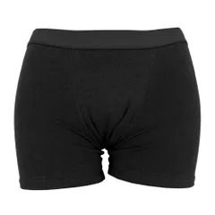 吸収型 サニタリーショーツ ボクサーパンツ 綿95% 生理用パンツ 足の付け根が痛くない 1分丈 吸水 コットン 大きいサイズ 漏れない 尿もれ 失禁 無地 黒 rs8036