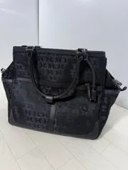 ハマノ　濱野皮革工藝　HAMANO トートバッグ　ハンドバッグ　総柄　鍵付き