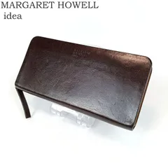 MARGARET HOWELL idea マーガレットハウエル アイデア ラウンドファスナー 長財布 ダークブラウン レザー レディース ブランド 中古のサムネイル