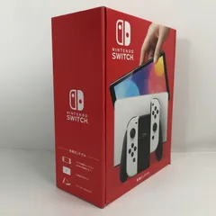 【中古美品】 未使用 Nintendo Switch ニンテンドー スイッチ 本体 (有機ELモデル) Joy-Con (L) (R) ホワイト 【034-251111-mh-04-fuz】