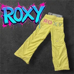 ROXY スノーボードウエア パンツ レモンイエロー Ｌサイズ　レディースファッション　スノーボード　ウィンタースポーツ　冬