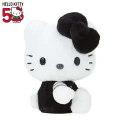(現物) Sanrio (サンリオ) アニバーサリーショップ限定 ぬいぐるみコレクション 黒白 (ブラック) HELLO KITTY (ハローキティ)