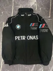[人気商品 ]  BMW  F1 レーシングジャケット 刺繍デザイン オートバイ風スタイル 刺繍 中綿 男女兼用 M-XXL