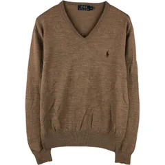古着 ラルフローレン Ralph Lauren POLO RALPH LAUREN Vネック メリノウールニットセーター メンズM相当/eaa595345