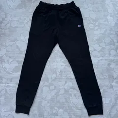 【Mサイズ】チャンピオン 黒 ジョガーパンツ スウェット Cロゴ刺繍 コットン100%