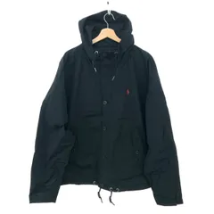 POLO RALPH LAUREN ポロラルフローレン ジップアップフーディナイロンジャケット サイズ:XXL ポニー刺繍    ブラック メンズ / 241019000611