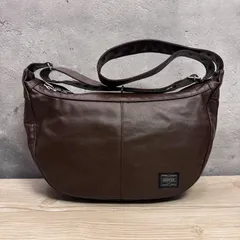 未使用級 極美品✨PORTER ポーター FREE STYLE フリースタイル ラウンドショルダーバッグ ミニ ブラウン 茶色 吉田カバン 斜めがけ レディース メンズ
