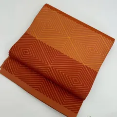 京袋帯 正絹 横断 上品な幾何学模様 MA-1007