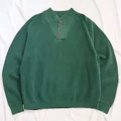 90's LANDS'END "Jeep Sweater" 90年代　ランズエンド　ジープセーター　コットンニット　Made in USA アメリカ製
