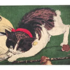 Toshimi Takuma「neko(1)」木版画 直筆サイン入 猫 ネコ Toshimi