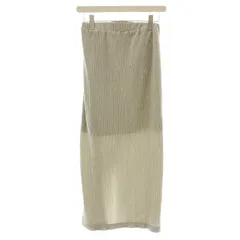 B&Y ユナイテッドアローズ BEAUTY&YOUTH ビューティー&ユース ベロアプリーツバックスリットロングタイトスカート S グレー 1624-137-3804 /☆G