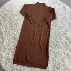 特価　SLY （スライ） ハイネックニットロングワンピース 肩出しデザイン