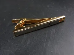 ■美品■ YVESSAINTLAURENT イヴサンローラン ネクタイピン タイクリップ アクセサリー ビジネス メンズ シルバー系×ゴールド系 DK4761のサムネイル