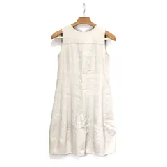 【楠本質店/元住吉】美品　フォクシー/FOXEY　34206-SOFG58T　ワンピース　レディース　サイズ：38　ベージュ　麻【中古】