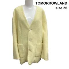 ■ トゥモローランド TOMORROWLAND コート 長袖 黄色 アルパカ、ポリエステル 36 S～M 7号 レディース B5Y024のサムネイル