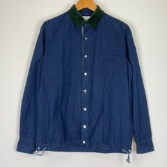 sacai サカイ レイヤードカラー ドローコード シャツ ネイビー サイズ1
