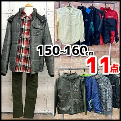 子供服/キッズ　服まとめ売り11点　男の子　150～160㎝　adidas/BA-TSU STUDIO/ユニクロ他　アウター/パンツ/シャツ他　現状品　YMO11-117-07/100