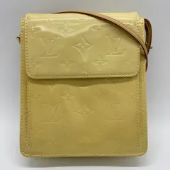Louis Vuitton ルイ・ヴィトン M91059 モット ショルダーバッグ ポシェット モノグラム ヴェルニ イエロー ヴィンテージ レディース メンズ