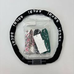 sacai Bicycle Chain Lock, Keychain, Bandana Print, Bicycle Parts, 7070-0070