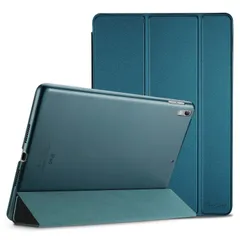 【在庫処分】ProCase iPad Air 3 2019 / iPad Pro 10.5 2017 用ケース 超スリム 三つ折スタンド オートスリープ 半透明フロスト バックカバー -ティール