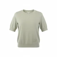 21k11 FOXEY フォクシー Plaisir プレジール 銀座本店限定カラー 半袖 ニットセーター レディース 女性用 40 パールグリーン ウール100％u02t