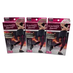 186000 新品未使用 SLIM WALK スリムウォーク 燃焼シェイプレギンスセット★定価¥2,780- ブラック BeauActy レディース 3点まとめ売り
