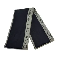 アルマーニ エクスチェンジ グレー ブラック マフラー ARMANI EXCHANGE