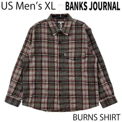 【未使用／USメンズXL】BANKS JOURNAL バーンズ シャツ シナモン