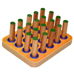 ②新品未使用品　DLM　木製　ギザギザペグ　M14576　手指先運動　リハビリ ①新品未使用品 DLM 木製 ギザギザペグ M14576 手指先運動 リハビリ