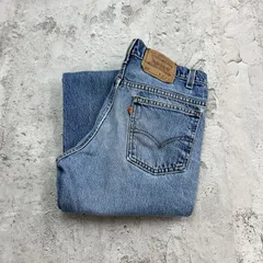 90s　USA製　リーバイス517　刻印575　デニムパンツ　古着　ライトブルー　水色　W31 L29