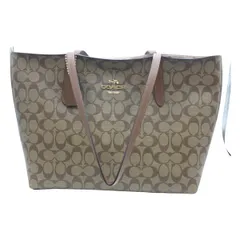 ◎◎COACH コーチ シグネチャー トートバッグ PVC レディース  F67108 ブラウン