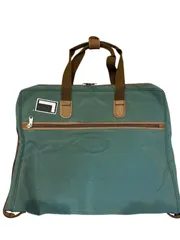 RE319 LANCEL ランセル　ガーメンドバッグ　スーツ入れ　ハンガー付き　グリーン　メンズ