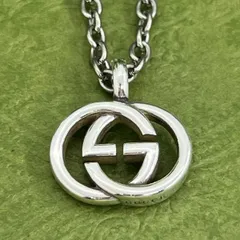 GUCCI インターロッキングg ダブルg ネックレス ［054694］