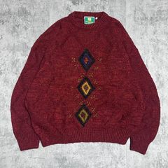 新品】カステルバジャック アンゴラ混 アーガイル セーター ニット 2 