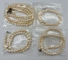【上品✨】ホワイトパール ネックレス 4点セット 冠婚葬祭 結婚式 入学式 卒業式 フォーマル アクセサリー